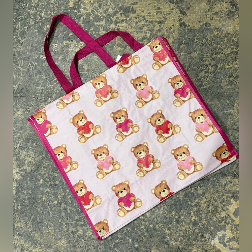 TJMaxx HomeGoods Marshall’s Reusable Shopping Tote Bag - Valentine Teddy